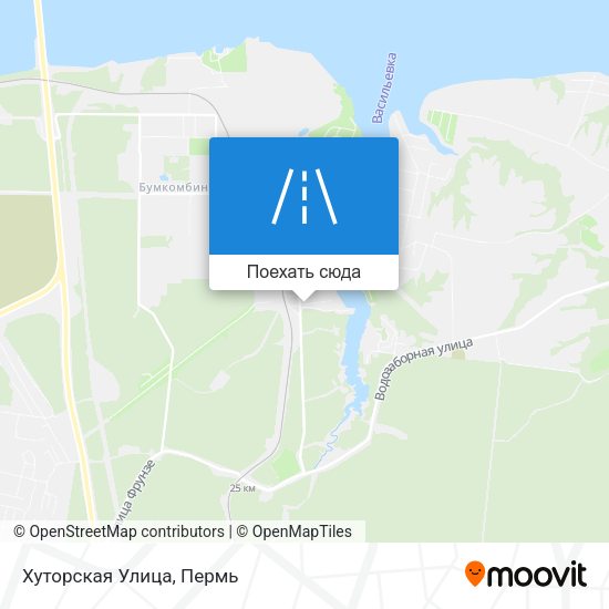 Карта Хуторская Улица