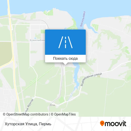 Карта Хуторская Улица