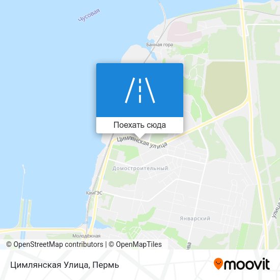 Карта Цимлянская Улица