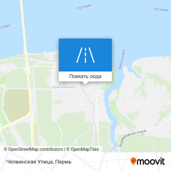 Карта Чёлвинская Улица