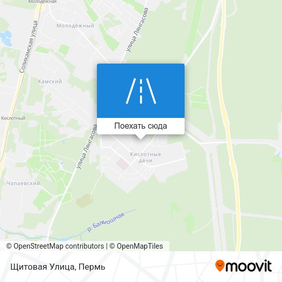 Карта Щитовая Улица