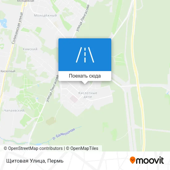 Карта Щитовая Улица