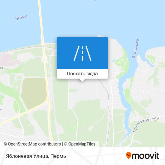 Карта Яблоневая Улица
