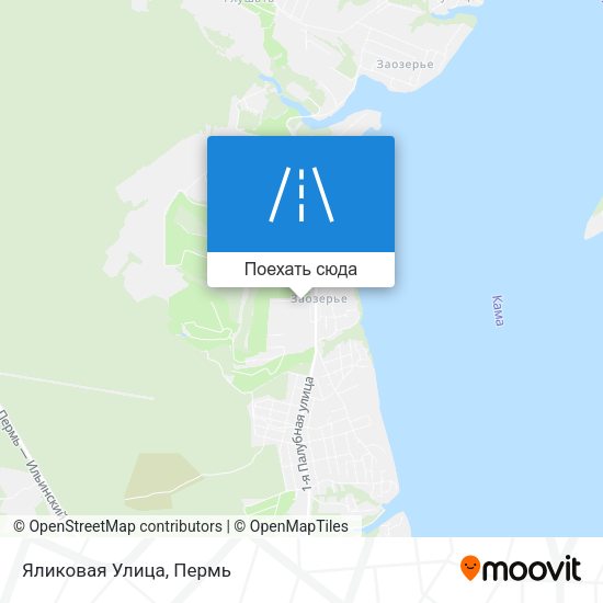 Карта Яликовая Улица