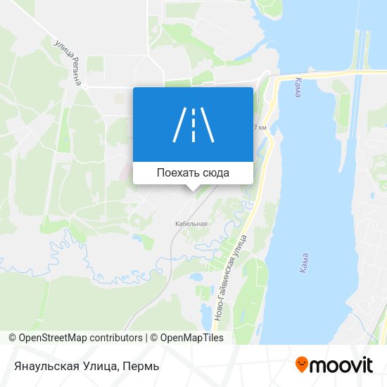 Карта Янаульская Улица