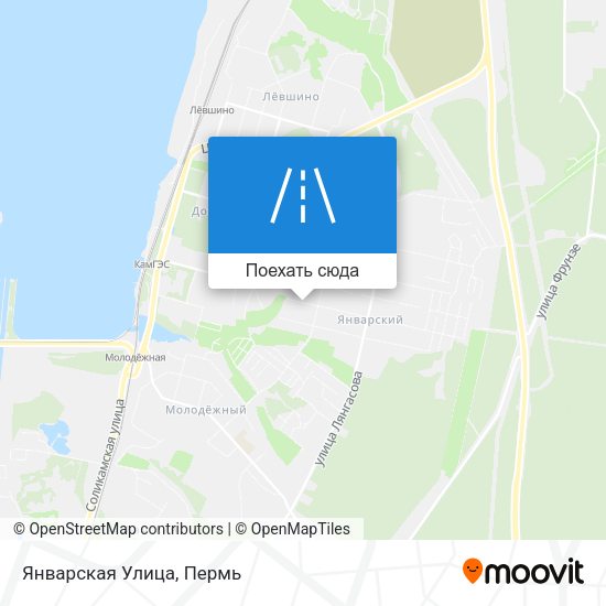 Карта Январская Улица