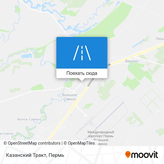 Карта Казанский Тракт