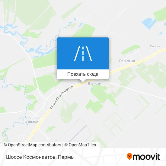 Карта Шоссе Космонавтов