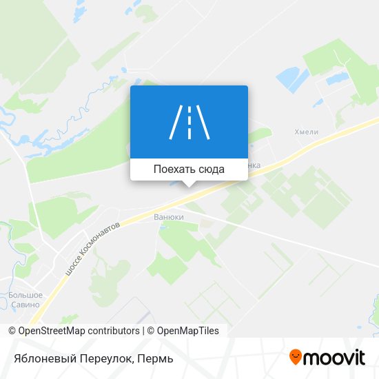 Карта Яблоневый Переулок
