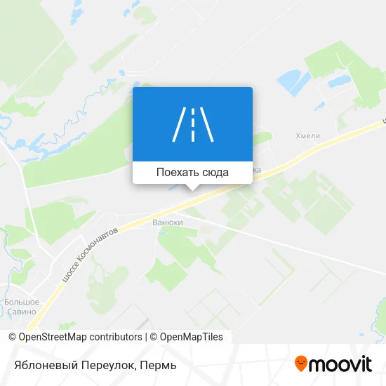 Карта Яблоневый Переулок