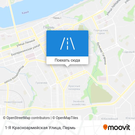 Карта 1-Я Красноармейская Улица