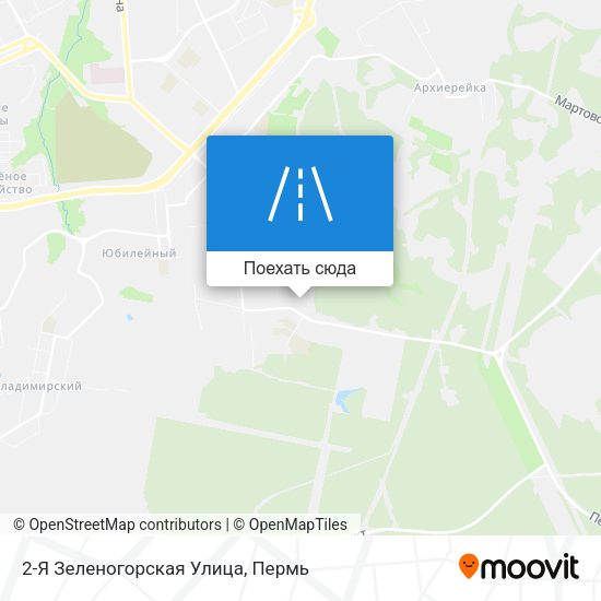 Карта 2-Я Зеленогорская Улица
