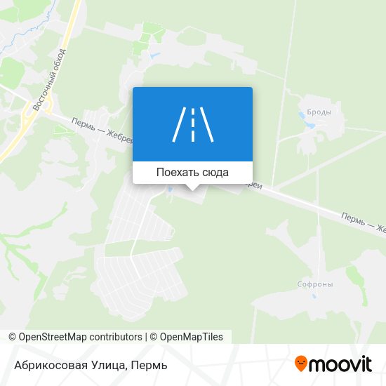 Карта Абрикосовая Улица