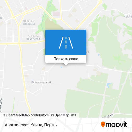 Карта Арагвинская Улица