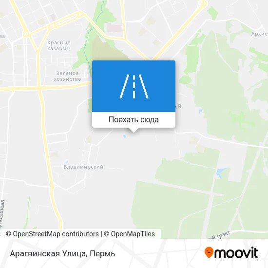Карта Арагвинская Улица
