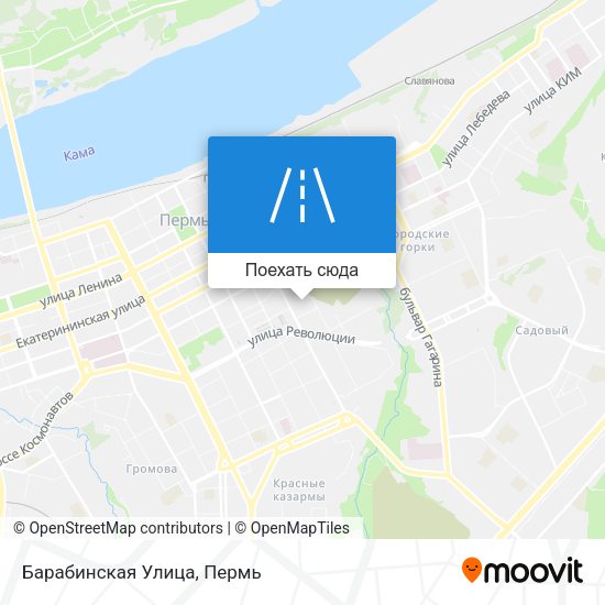 Карта Барабинская Улица