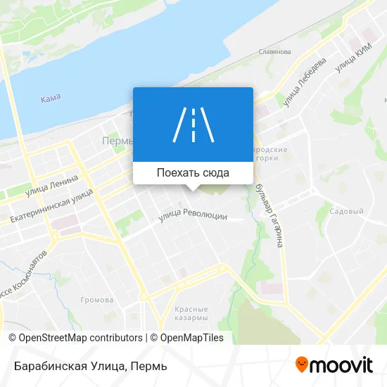 Карта Барабинская Улица
