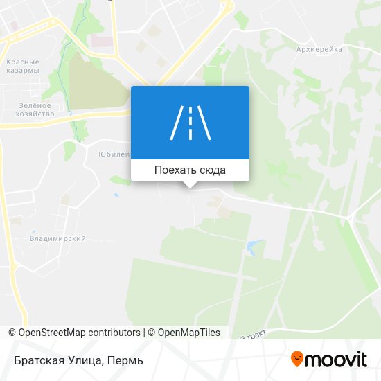 Карта Братская Улица