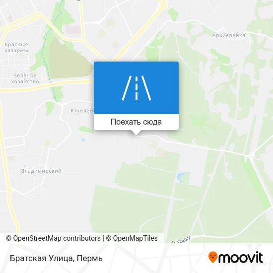 Карта Братская Улица