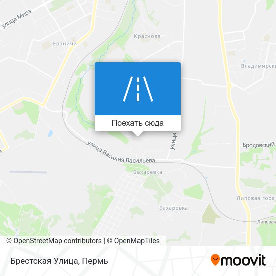 Карта Брестская Улица
