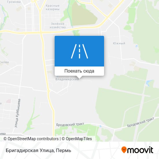 Карта Бригадирская Улица