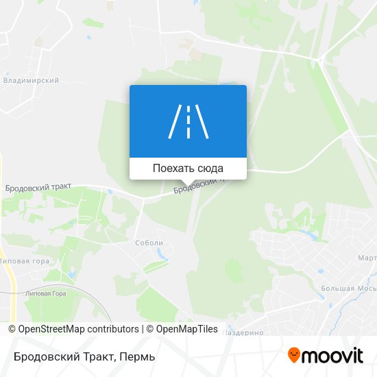 Карта Бродовский Тракт