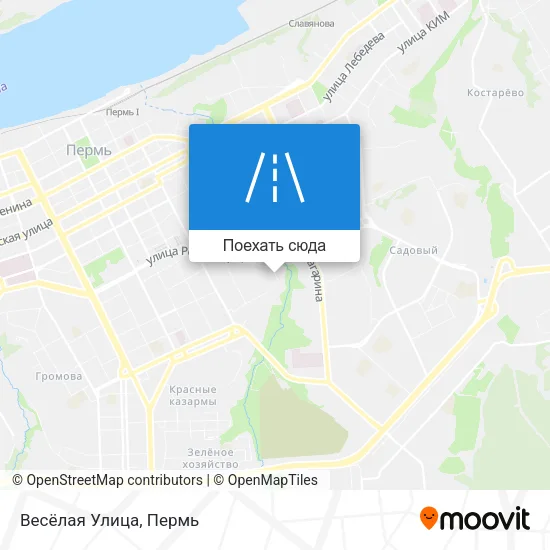 Карта Весёлая Улица