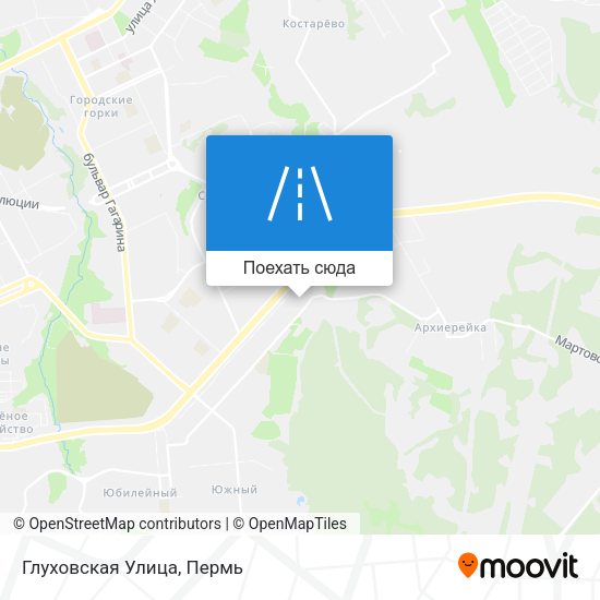 Карта Глуховская Улица