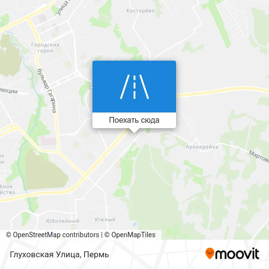 Карта Глуховская Улица