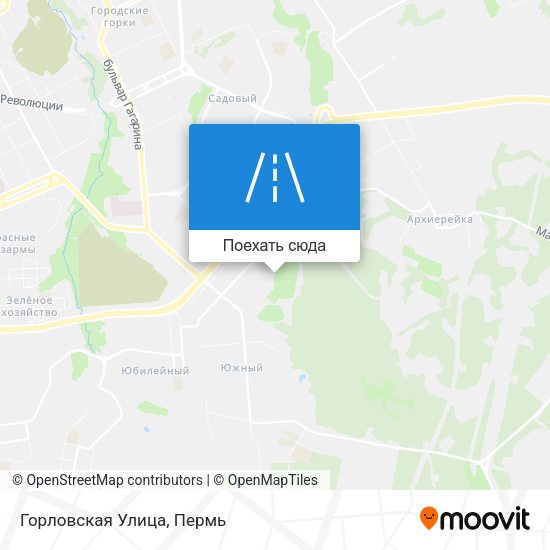 Карта Горловская Улица