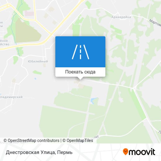 Карта Днестровская Улица