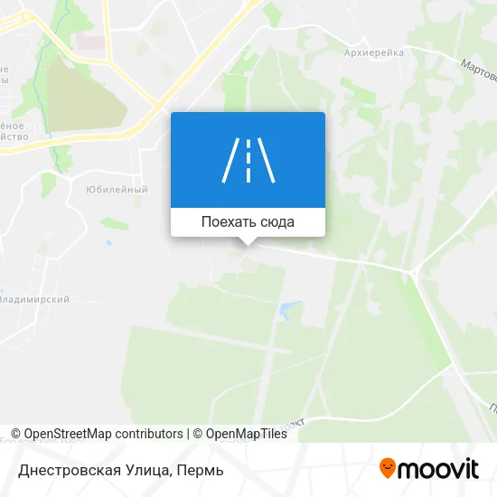 Карта Днестровская Улица