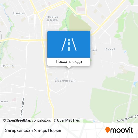 Карта Загарьинская Улица
