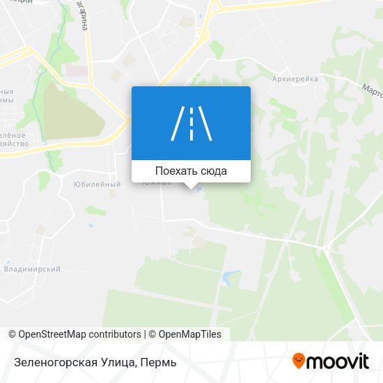 Карта Зеленогорская Улица