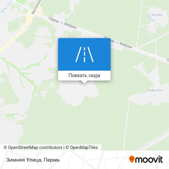 Карта Зимняя Улица