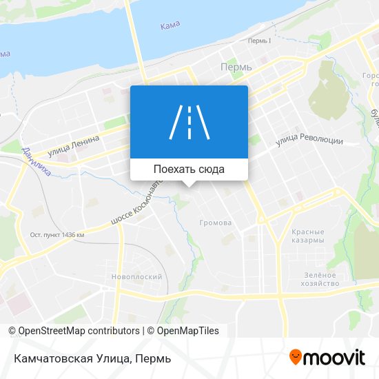 Карта Камчатовская Улица