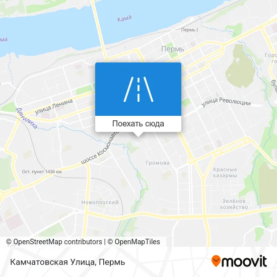 Карта Камчатовская Улица