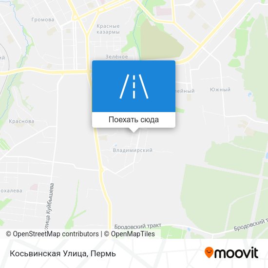 Карта Косьвинская Улица