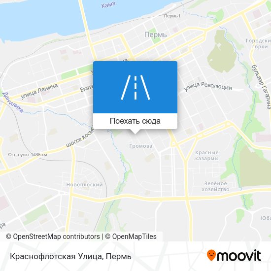 Карта Краснофлотская Улица