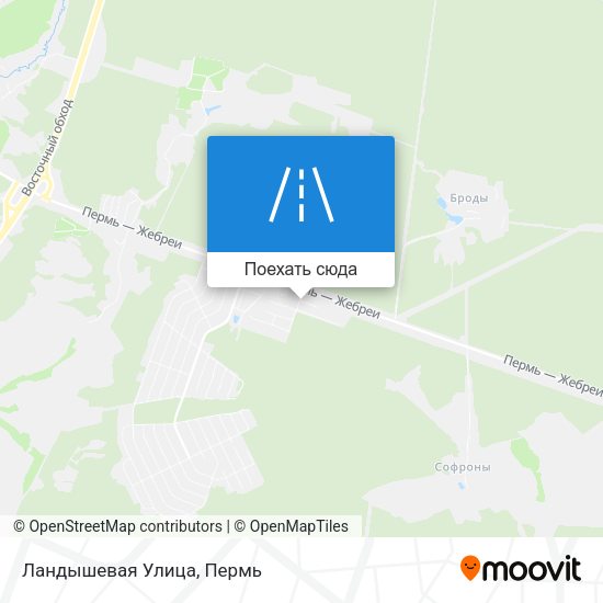 Карта Ландышевая Улица