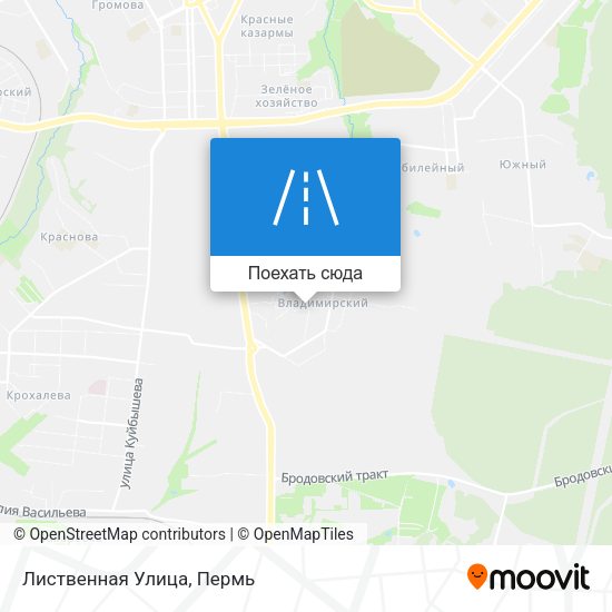 Карта Лиственная Улица