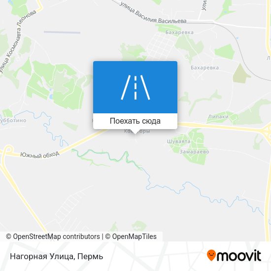 Карта Нагорная Улица