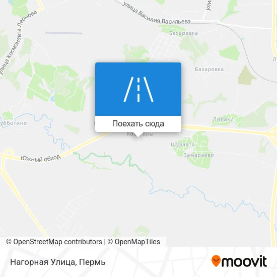 Карта Нагорная Улица