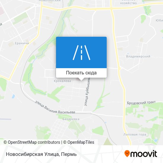 Карта Новосибирская Улица