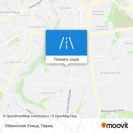 Карта Обвинская Улица