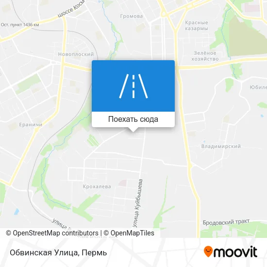 Карта Обвинская Улица