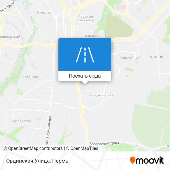 Карта Ординская Улица