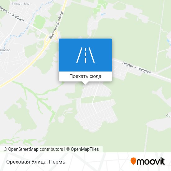 Карта Ореховая Улица