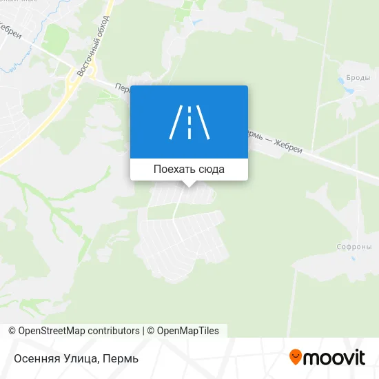 Карта Осенняя Улица