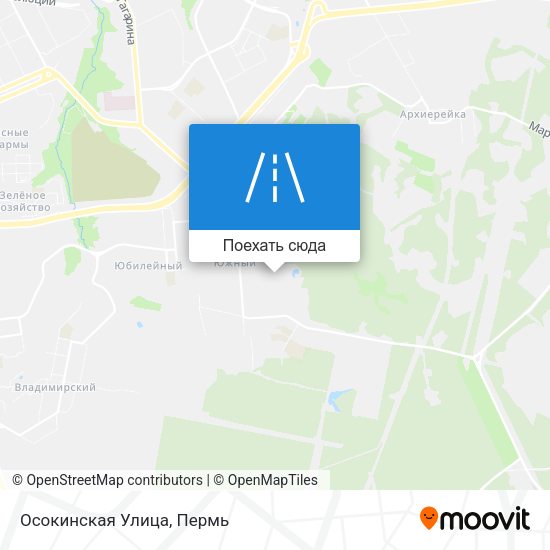 Карта Осокинская Улица